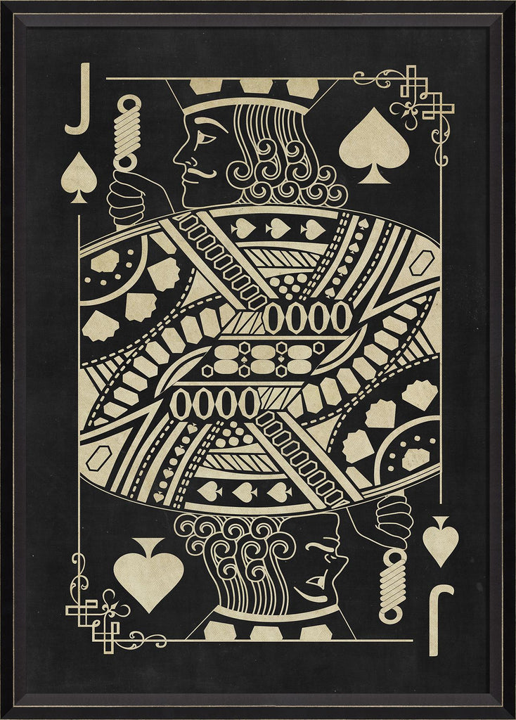 Spicher & Company BC Jack of Spades White on Black 91415