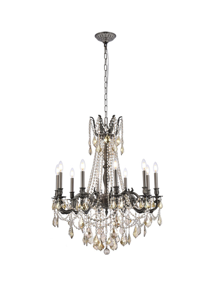 Elegant Lighting Chandelier Royal Cut 9210D28PW-GT/RC