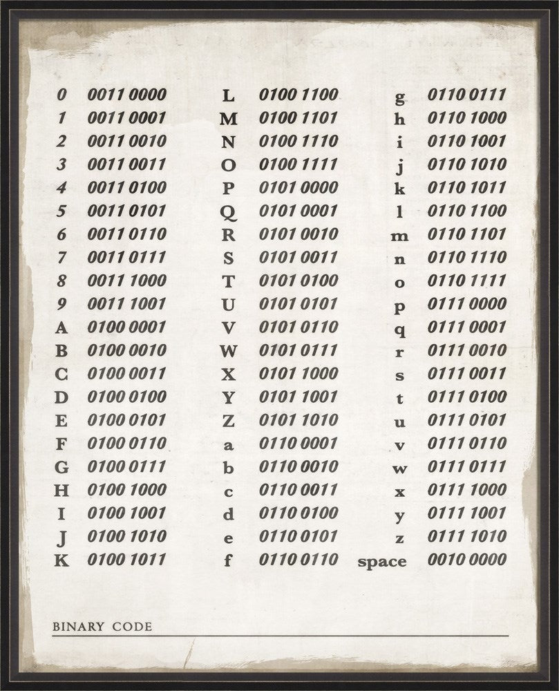 Spicher & Company BC Binary Code lg 92828