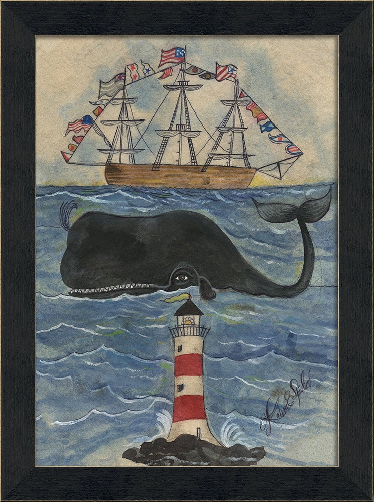 Spicher & Company MI Lighthouse Whale and Ship 94277