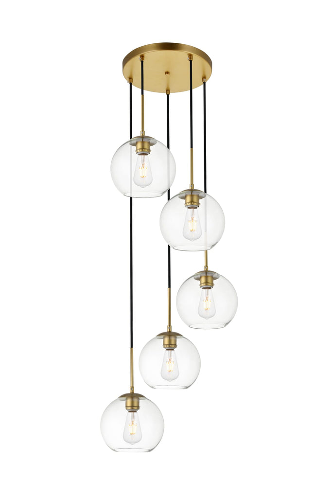 Elegant Lighting Pendant Light LD2226BR