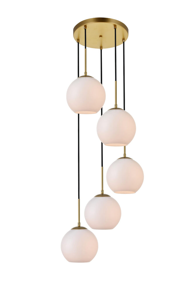 Elegant Lighting Pendant Light LD2227BR