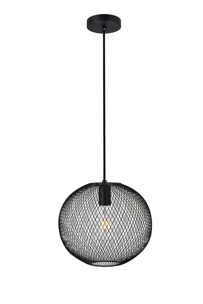 Elegant Lighting Pendant Light LD2249BK