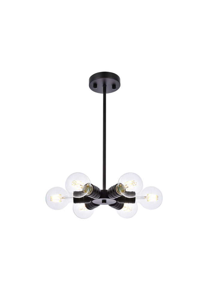 Elegant Lighting Pendant Light LD2338BK