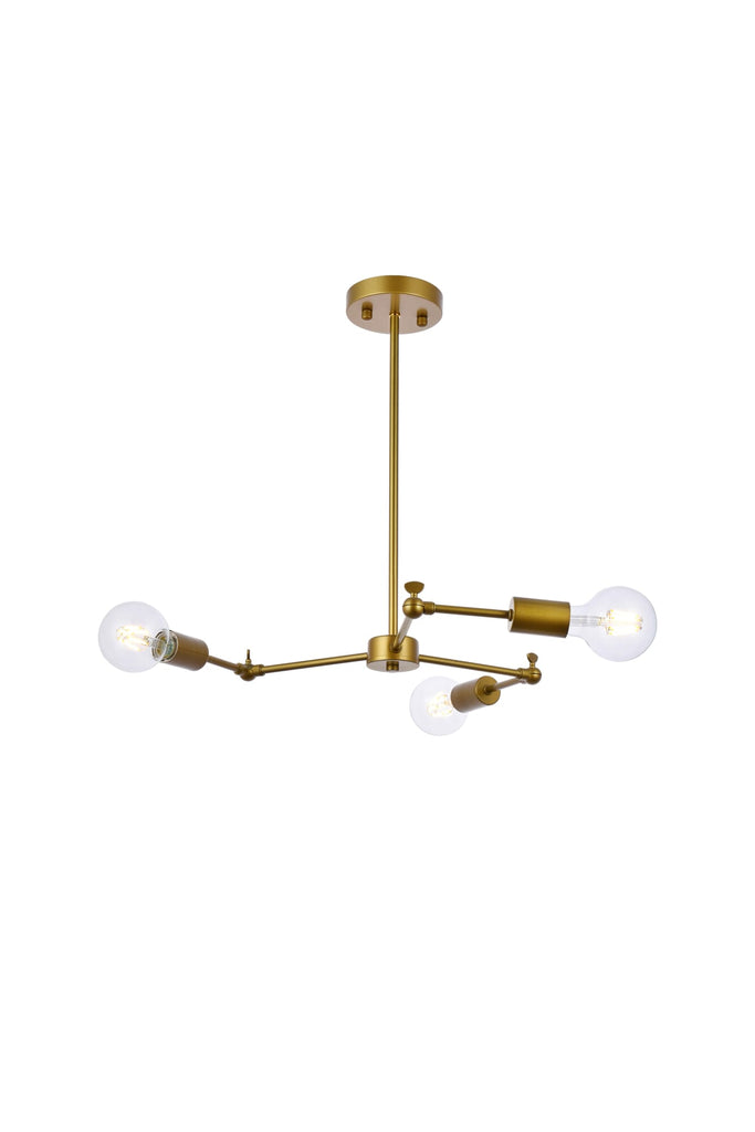 Elegant Lighting Pendant Light LD2340BR