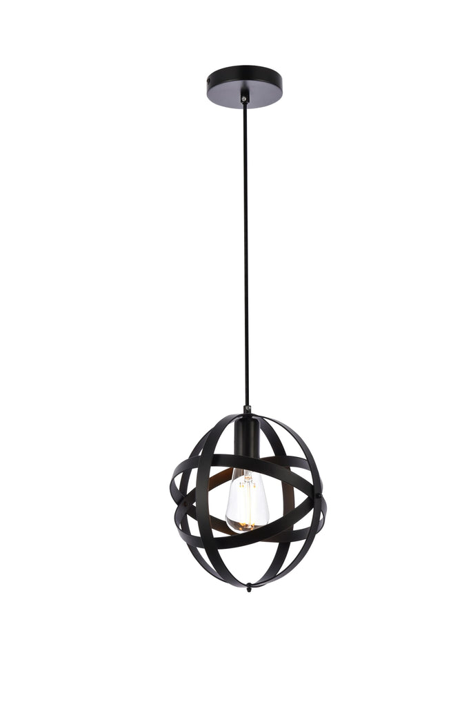 Elegant Lighting Pendant Light LD2341BK