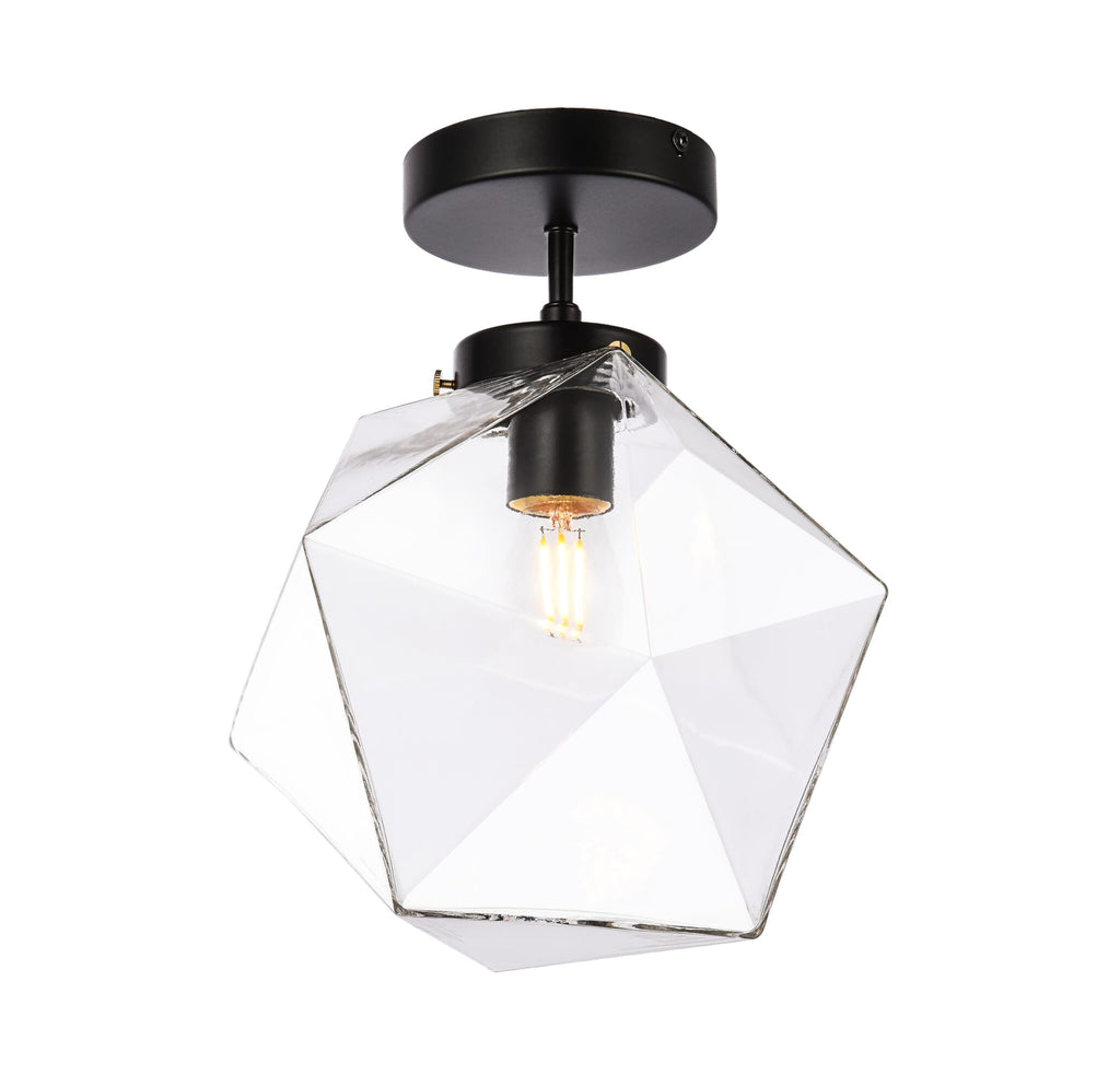 Elegant Lighting Flush Mount Light LD2346BK