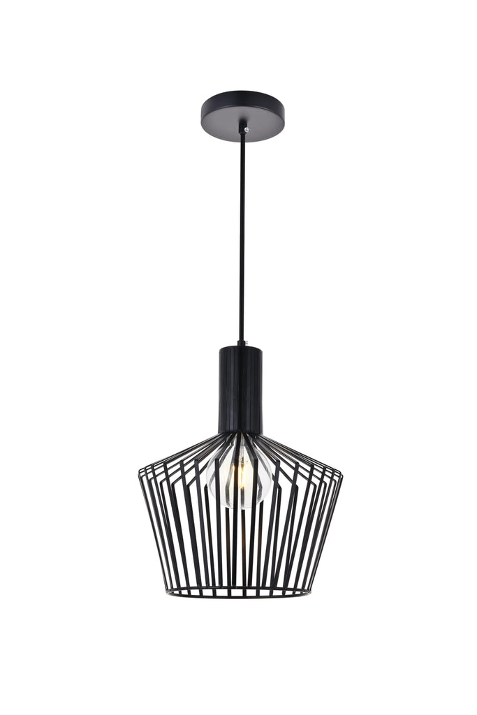 Elegant Lighting Pendant Light LD2414BK