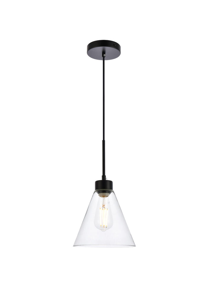 Elegant Lighting Pendant Light LD2501BK