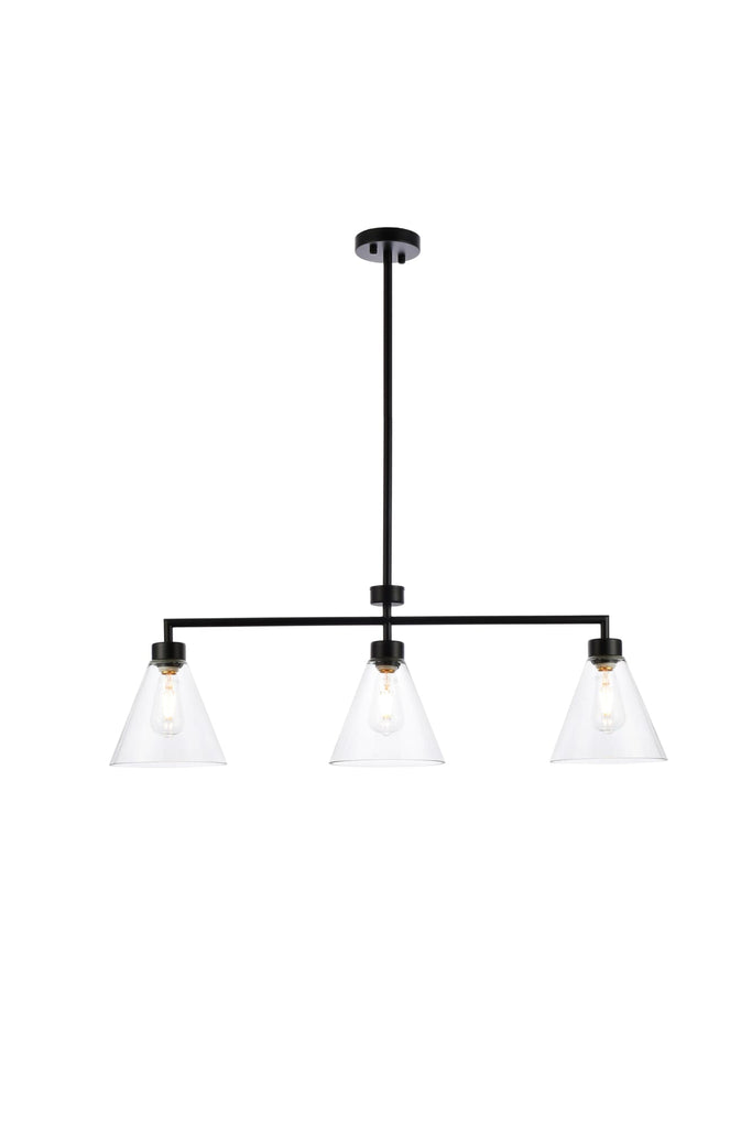 Elegant Lighting Pendant Light LD2502BK