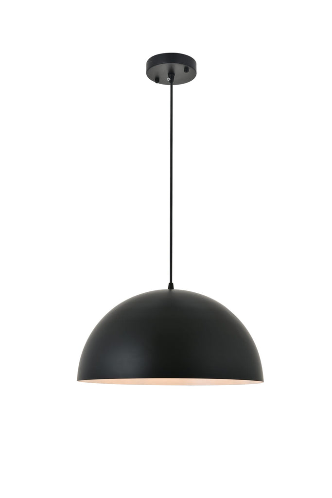 Elegant Lighting Pendant Light LD4025D16BK