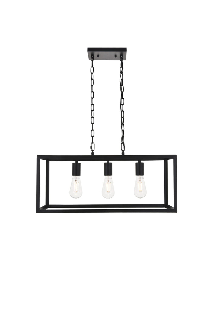 Elegant Lighting Pendant Light LD4063D25BK