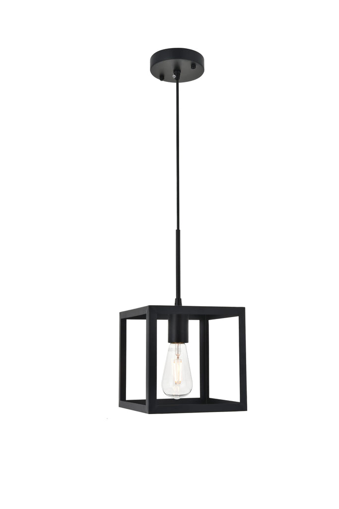 Elegant Lighting Pendant Light LD4063D8BK