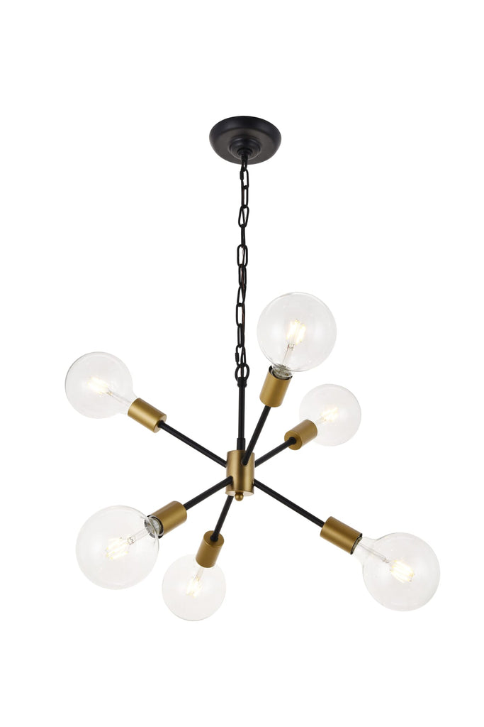 Elegant Lighting Pendant Light LD5033D16BRB