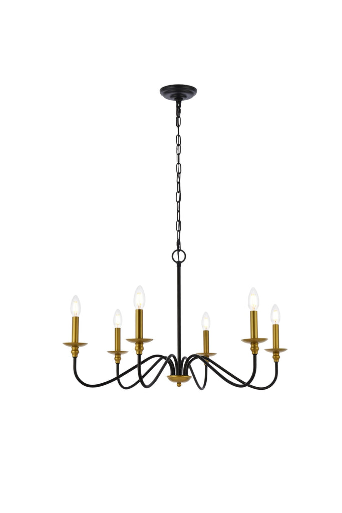 Elegant Lighting Chandelier LD5056D30BRB