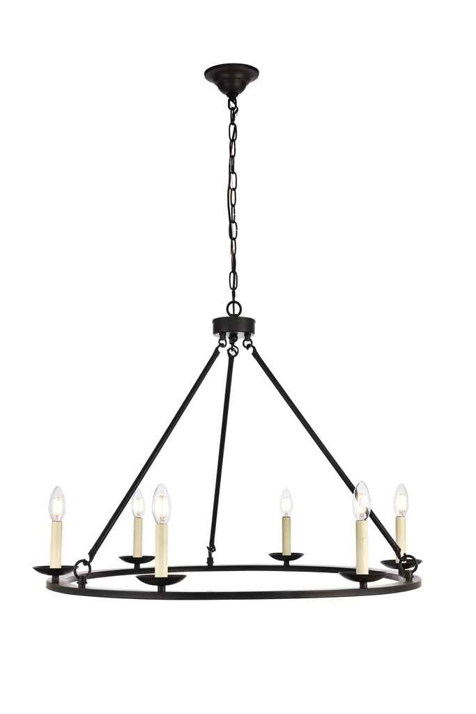 Elegant Lighting Chandelier LD6010D32BK