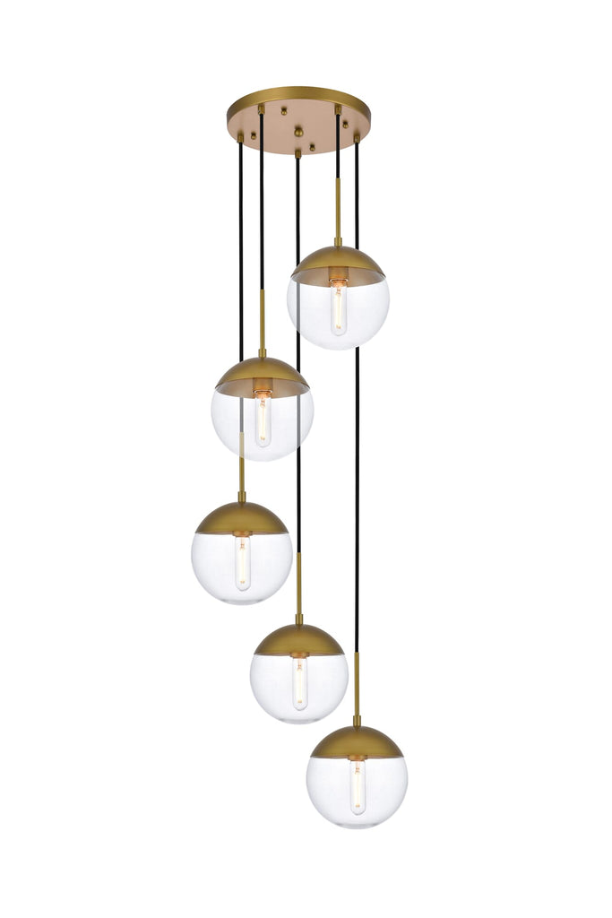 Elegant Lighting Pendant Light LD6079BR