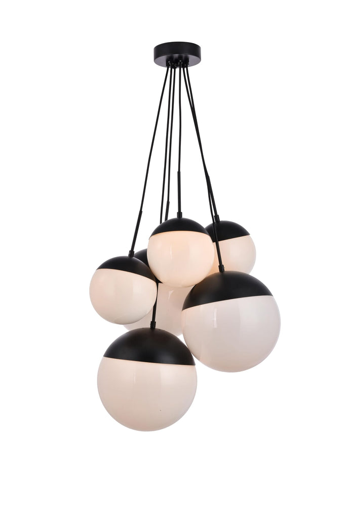 Elegant Lighting Pendant Light LD6092BK