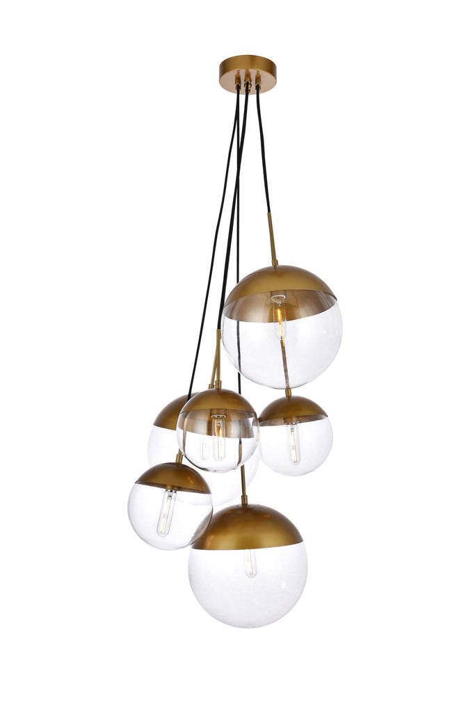 Elegant Lighting Pendant Light LD6097BR