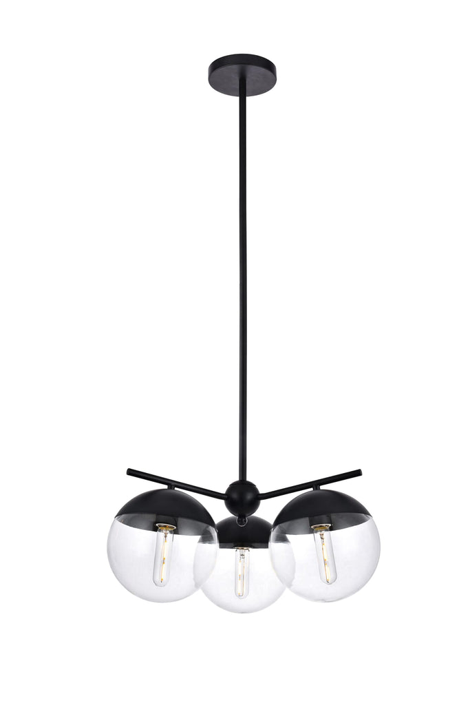 Elegant Lighting Pendant Light LD6129BK