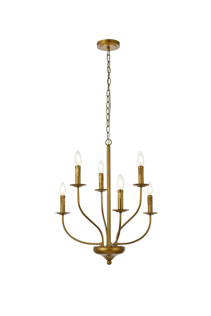 Elegant Lighting Pendant Light LD7046D24BR