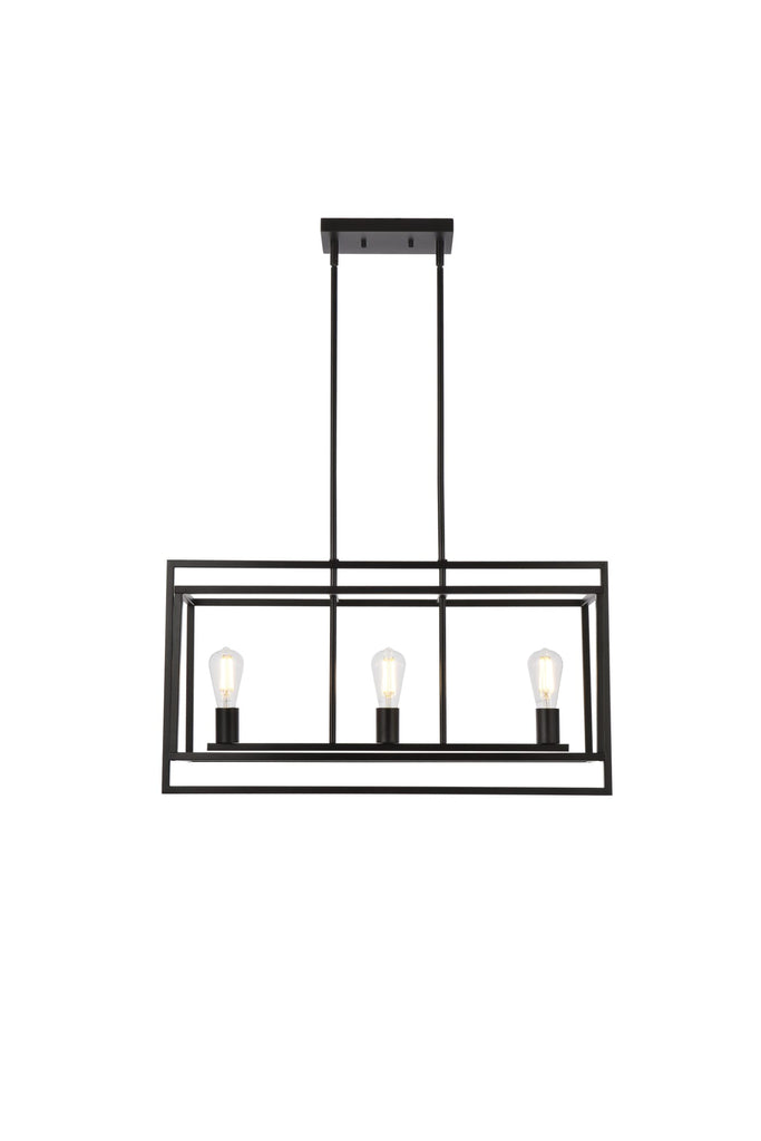 Elegant Lighting Pendant Light LD7056D32BK