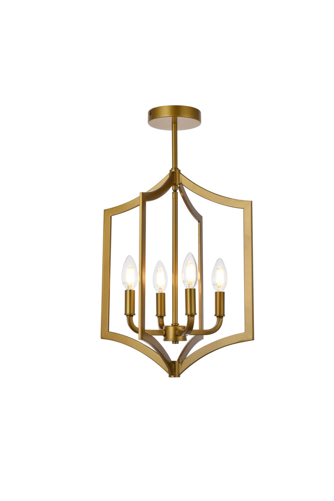 Elegant Lighting Pendant Light LD7068F14BR