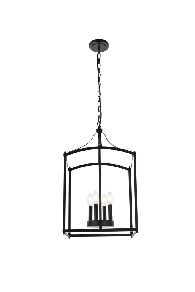 Elegant Lighting Pendant Light LD7070D15BK