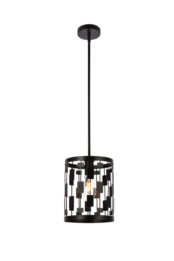 Elegant Lighting Pendant Light LD7073D9BK