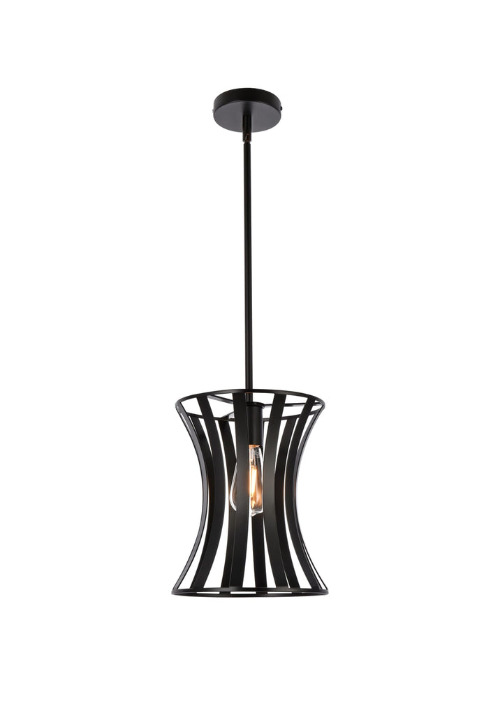 Elegant Lighting Pendant Light LD7076D10BK