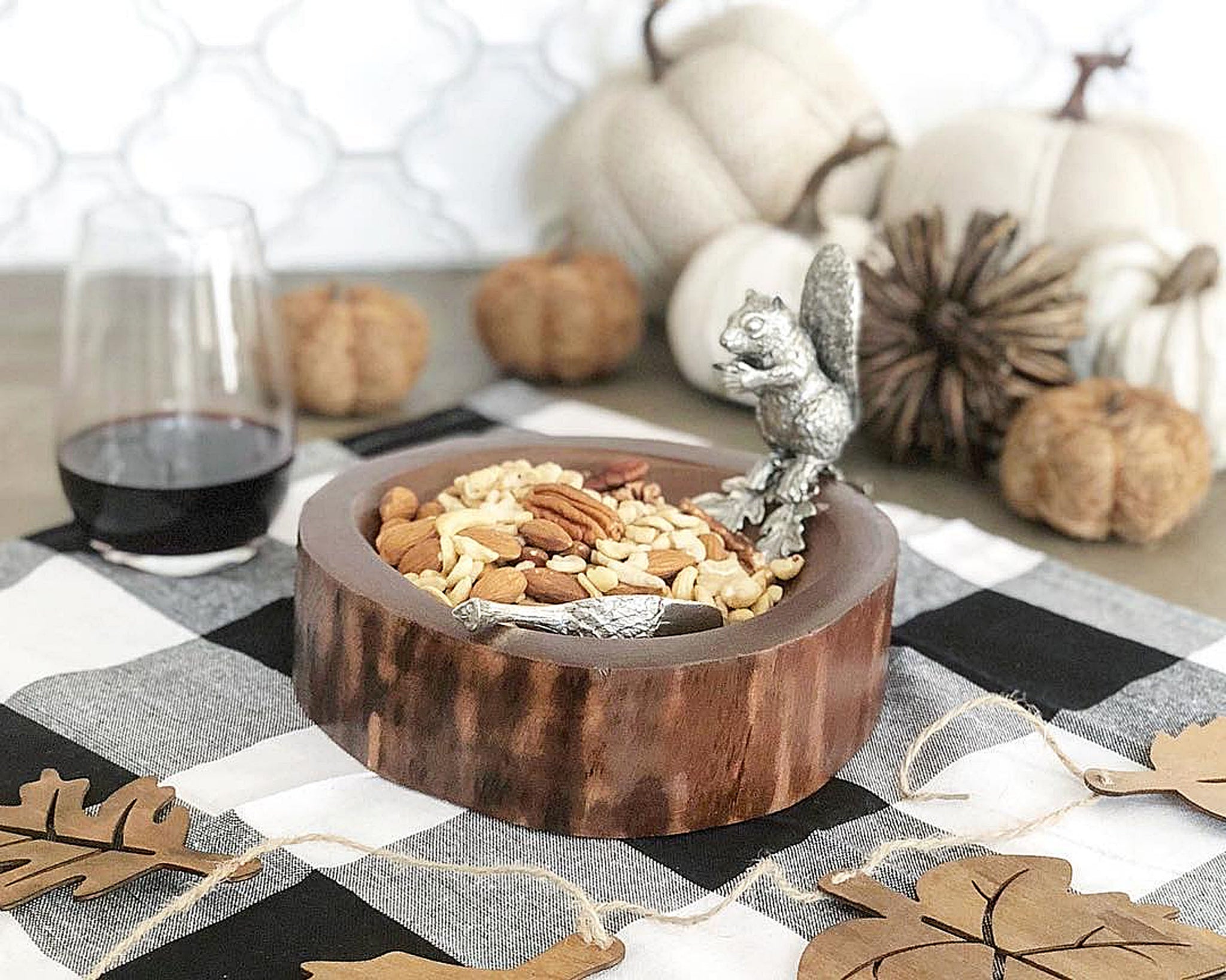 Vagabond house woodland creatures high quality nut bowl