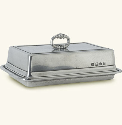 Match Pewter Double Butter Dish With Cover 1139