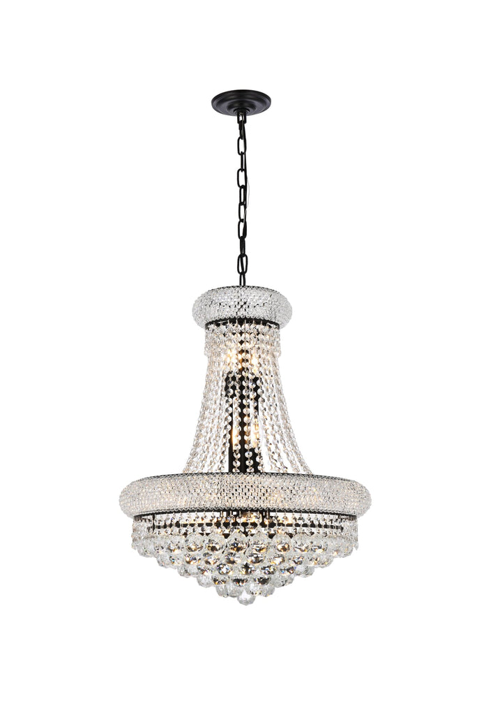 Elegant Lighting Chandelier Royal Cut V1800D20BK/RC