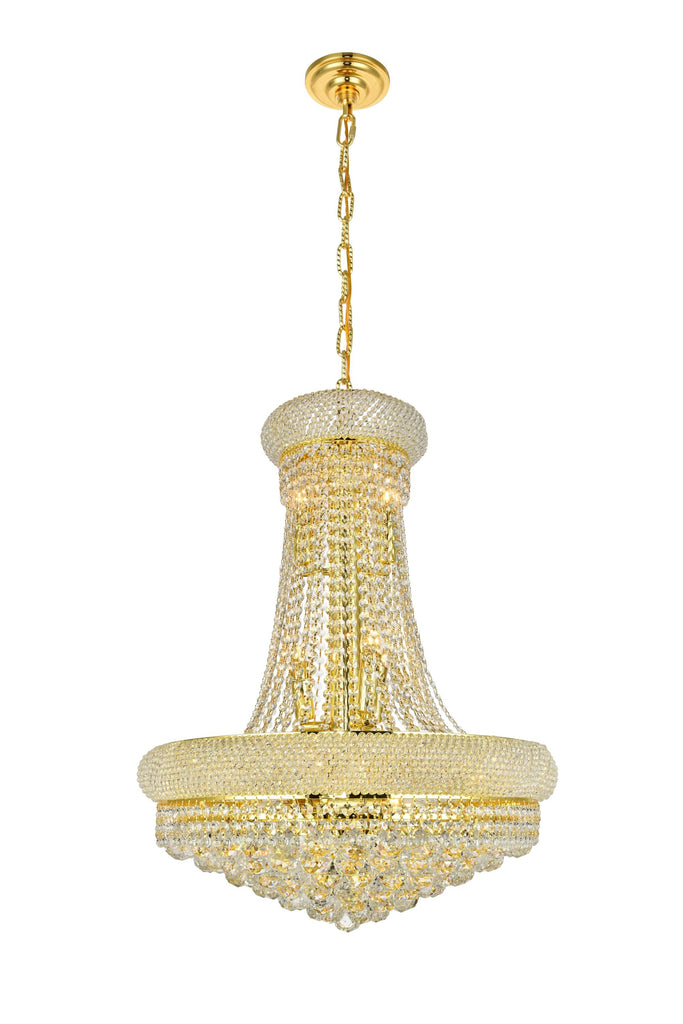 Elegant Lighting Chandelier Elegant Cut V1800D24G/EC