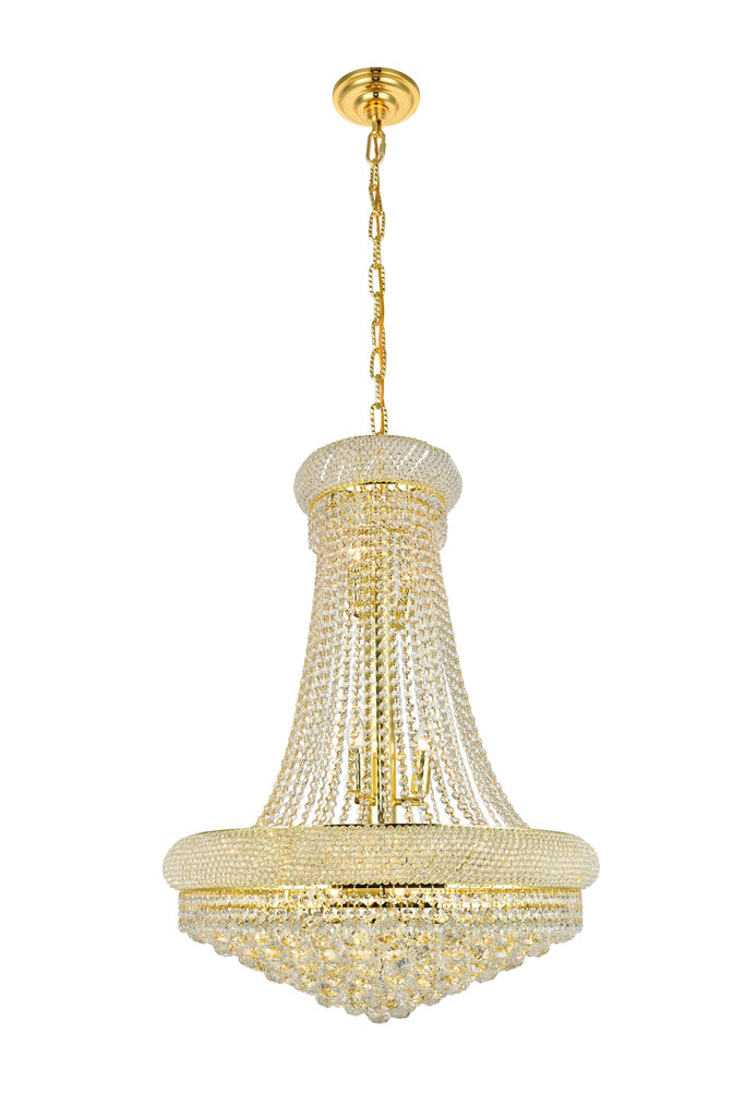 Elegant Lighting Chandelier Royal Cut V1800D28G/RC