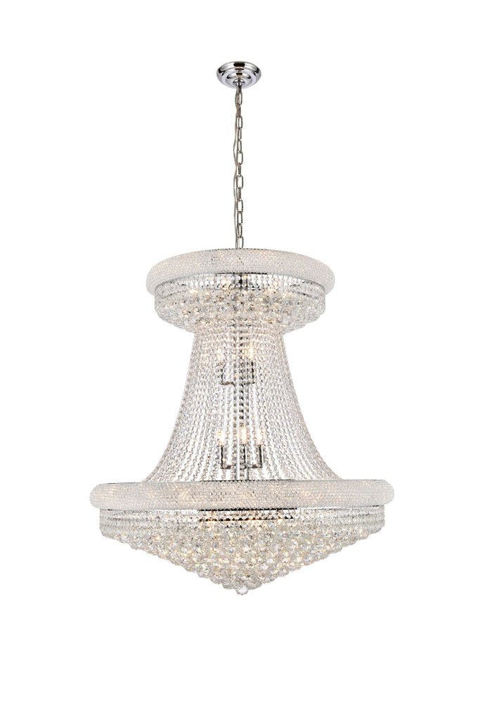 Elegant Lighting Chandelier Elegant Cut V1800G36SC/EC