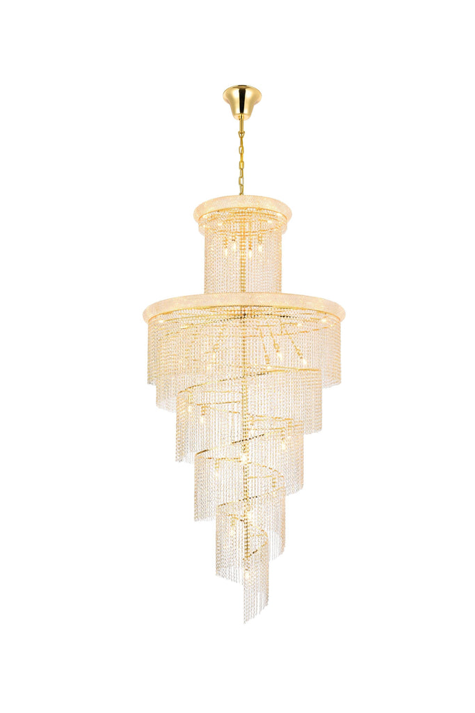 Elegant Lighting Chandelier Elegant Cut V1800SR48G/EC