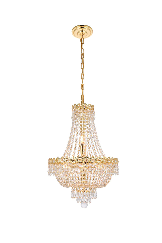 Elegant Lighting Pendant Light Royal Cut V1900D16G/RC