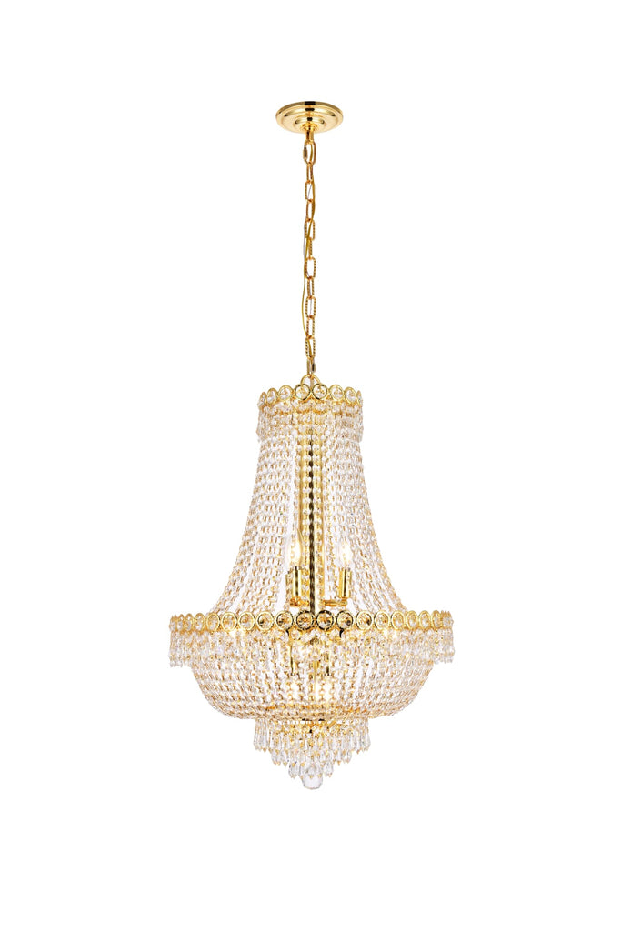 Elegant Lighting Chandelier Royal Cut V1900D20G/RC