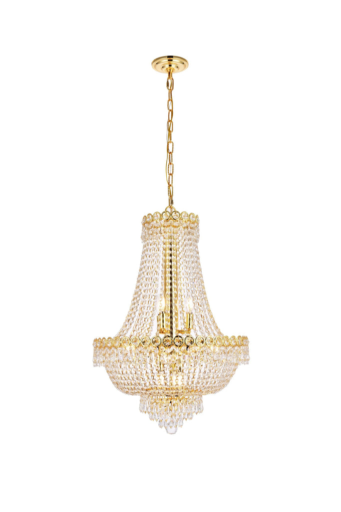 Elegant Lighting Chandelier Elegant Cut V1900D20G/EC