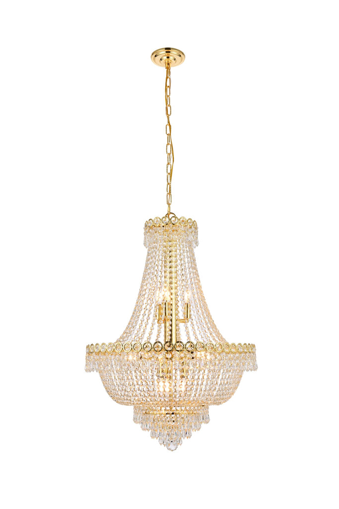 Elegant Lighting Chandelier Royal Cut V1900D24G/RC