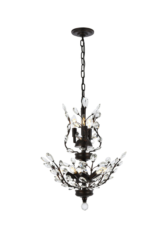 Elegant Lighting Chandelier Royal Cut V2011D21DB/RC