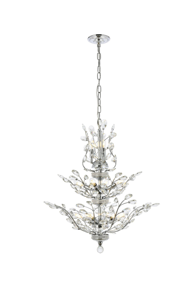 Elegant Lighting Chandelier Elegant Cut V2011D27C/EC