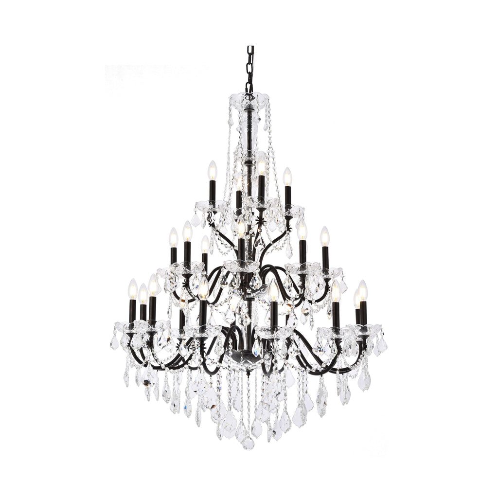 Elegant Lighting Chandelier Elegant Cut V2015G36DB/EC