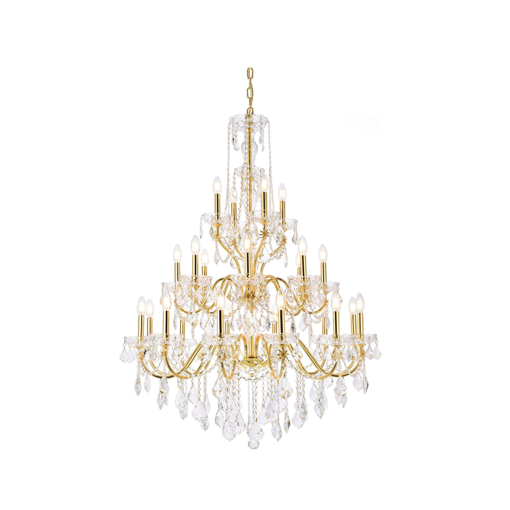 Elegant Lighting Chandelier Elegant Cut V2015G36G/EC