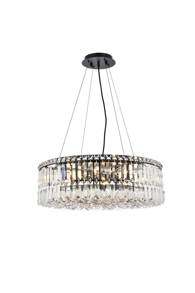 Elegant Lighting Chandelier Royal Cut V2030D24BK/RC