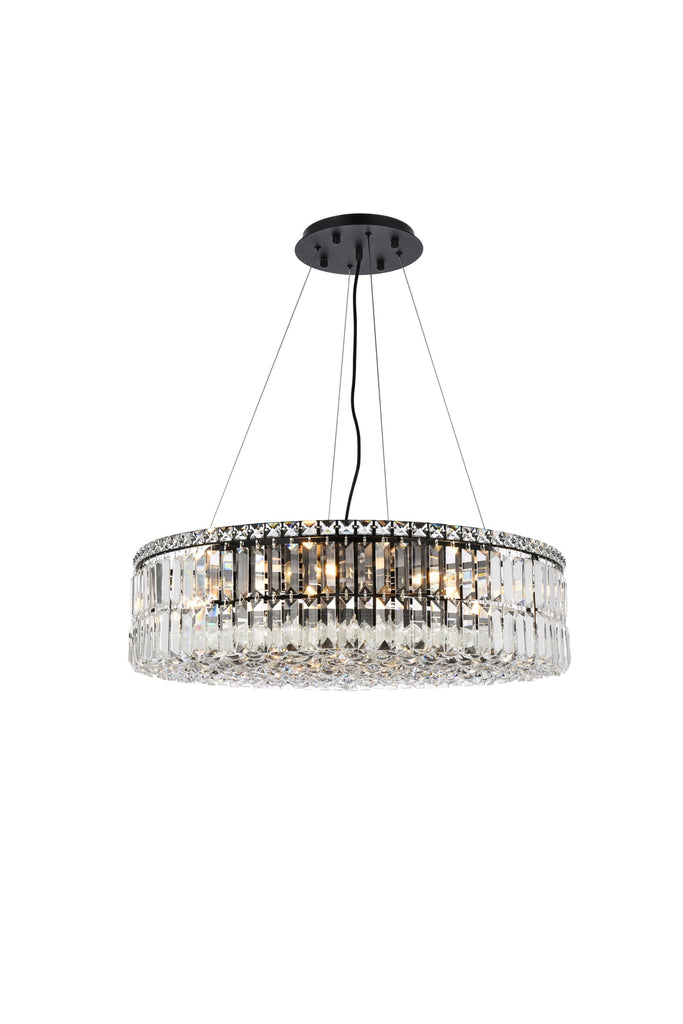 Elegant Lighting Chandelier Royal Cut V2030D28BK/RC