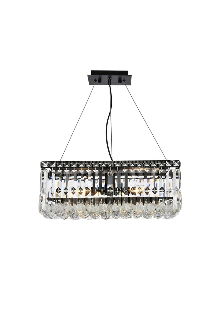 Elegant Lighting Chandelier Royal Cut V2034D20BK/RC