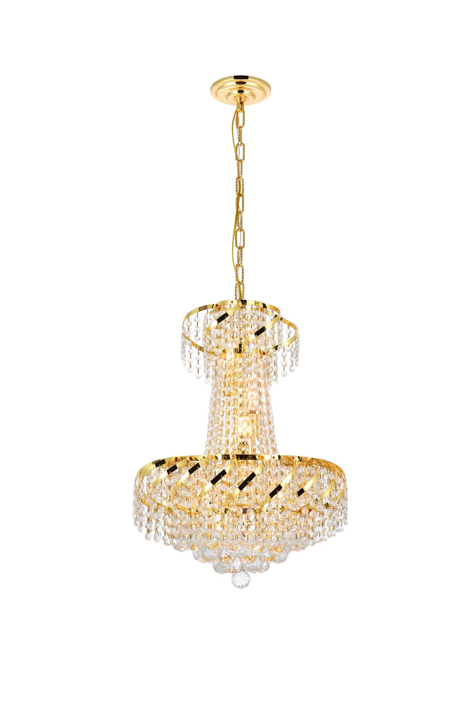 Elegant Lighting Pendant Light Royal Cut VECA1D18G/RC