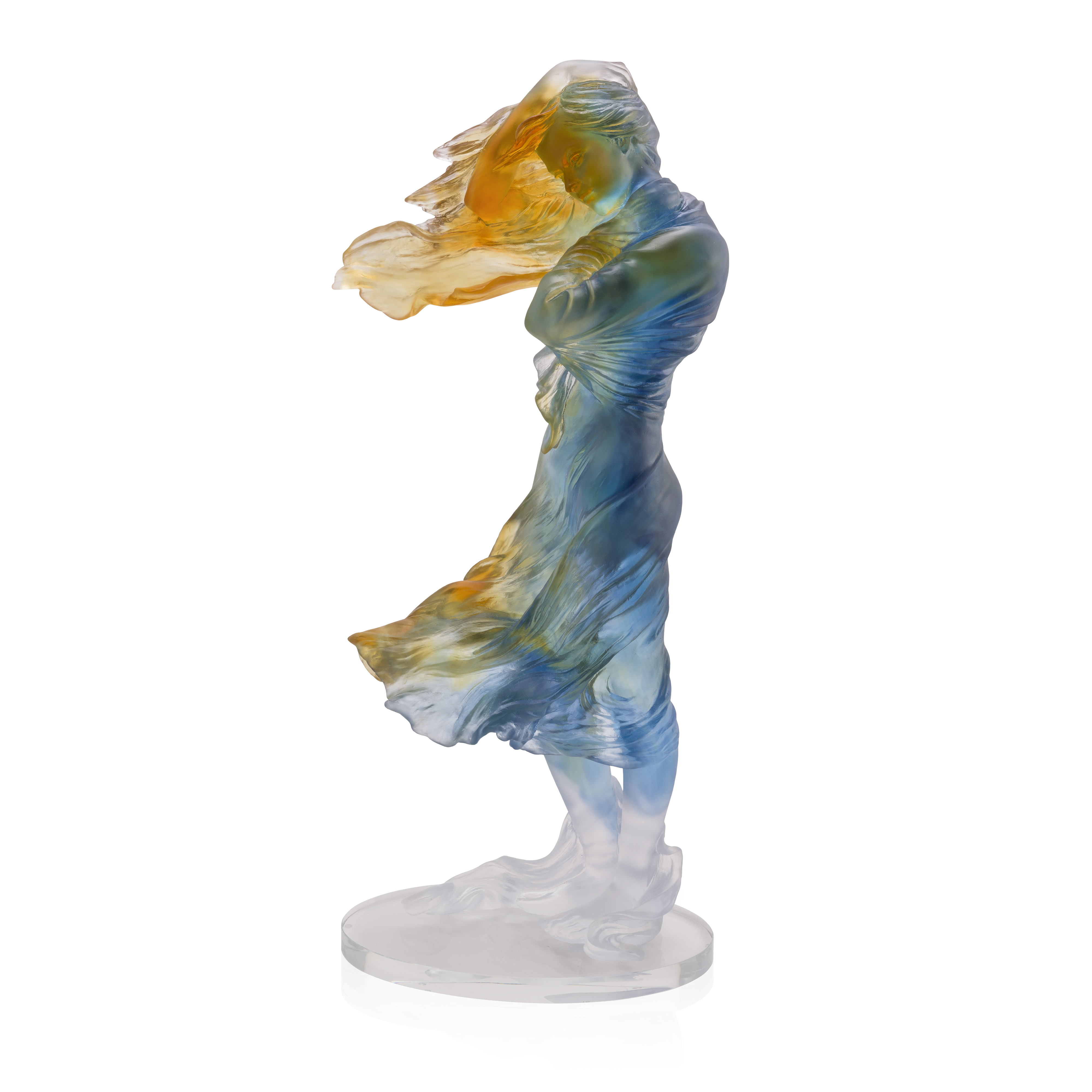 Daum Crystal Vol De Mon Amour Bleu Figurine 05626-1